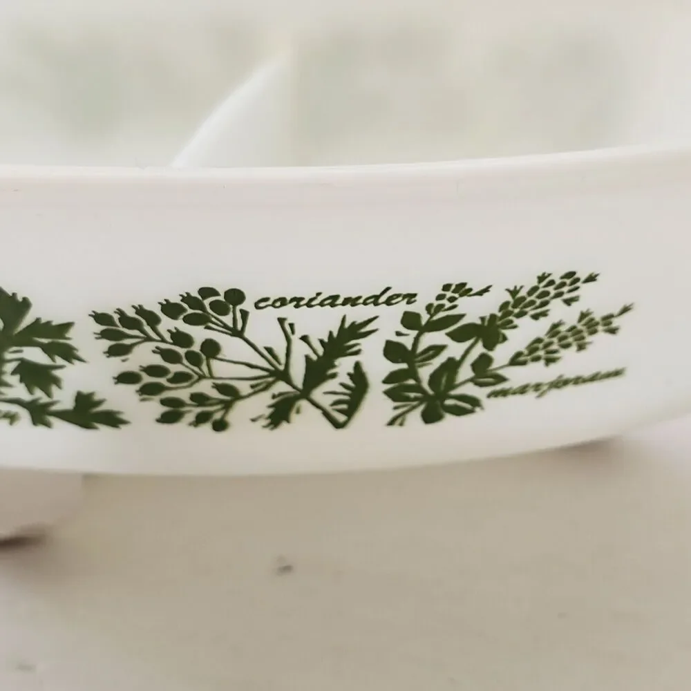 Glasbake milk glass